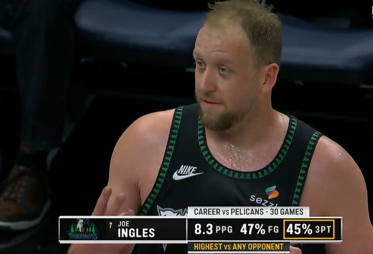 7 GAME下载-就打你！英格尔斯对阵鹈鹕三分命中率高达45% 对阵任何对手最高！